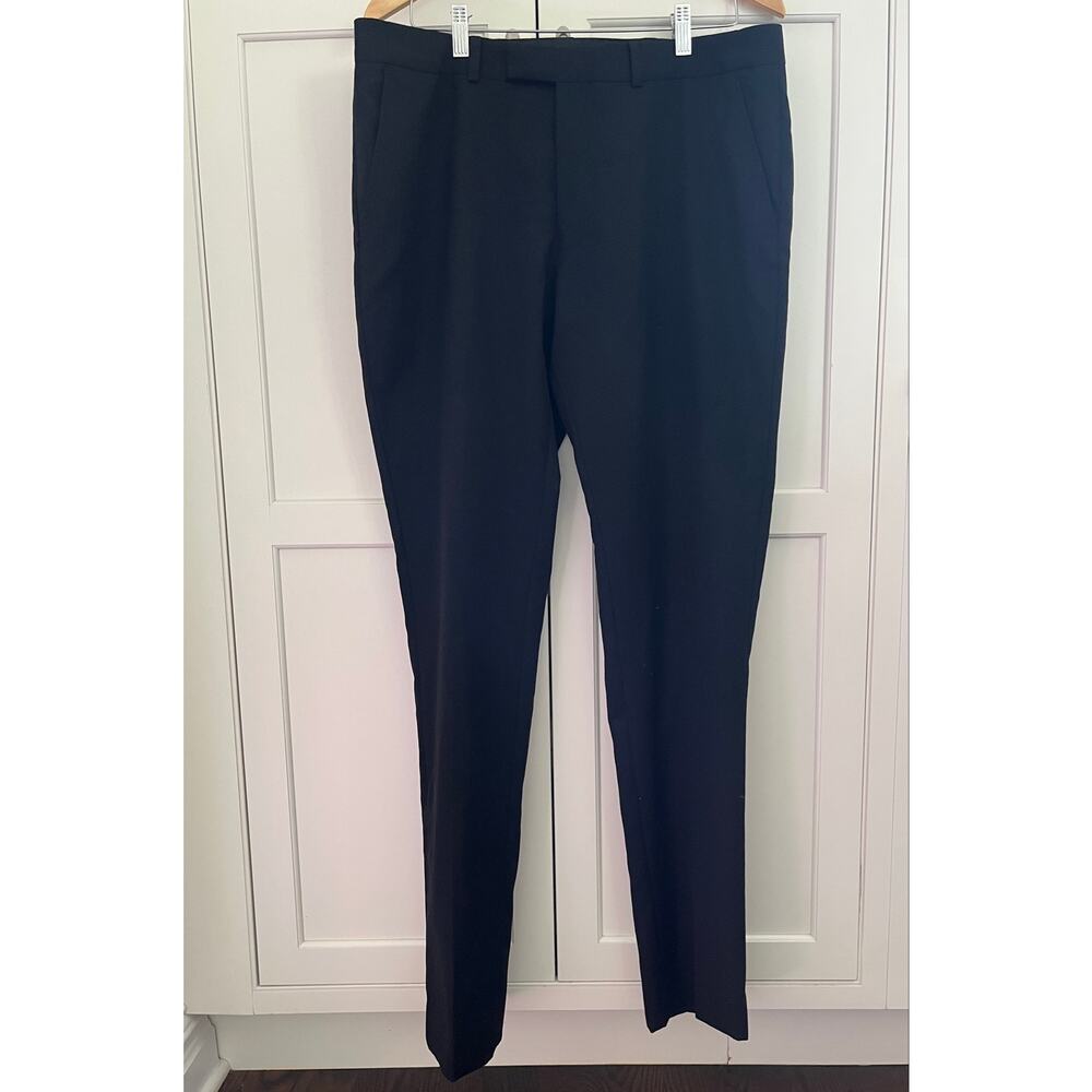Ben Sherman men tailored dress pants Sz. 36 black 100% wool